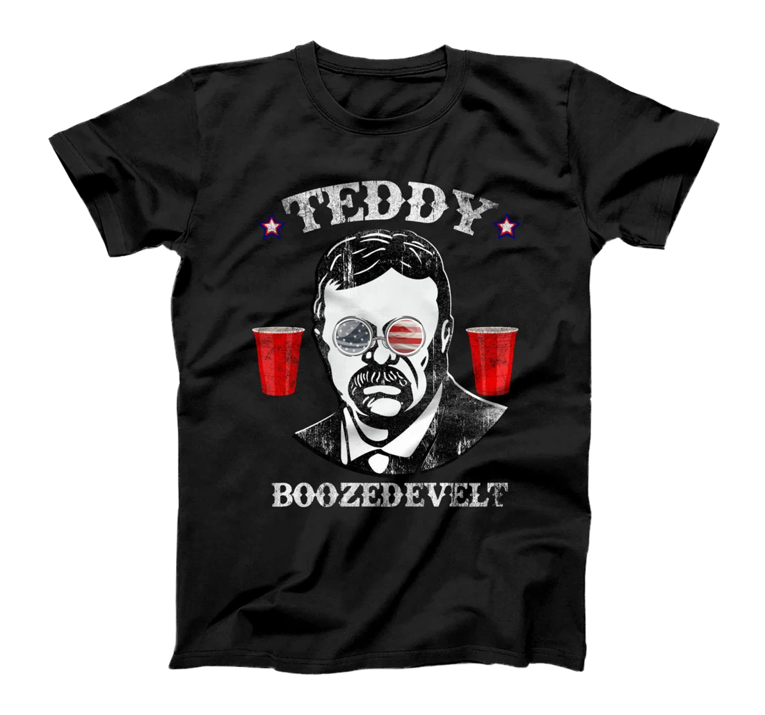 President Roosevelt Boozedevelt Drinking Tee Independence T-Shirt