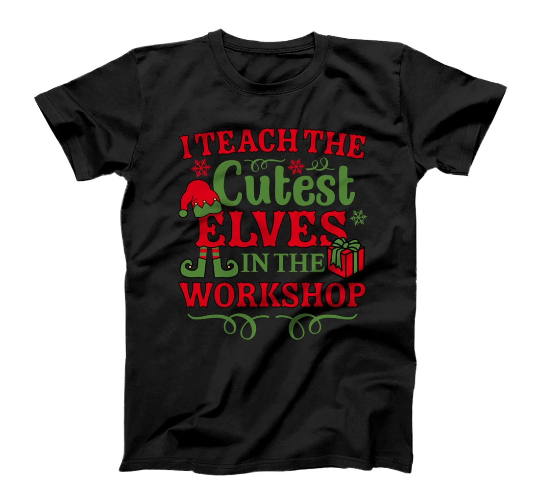 Personalized I Teach the Cutest Elves in the Workshop T-Shirt