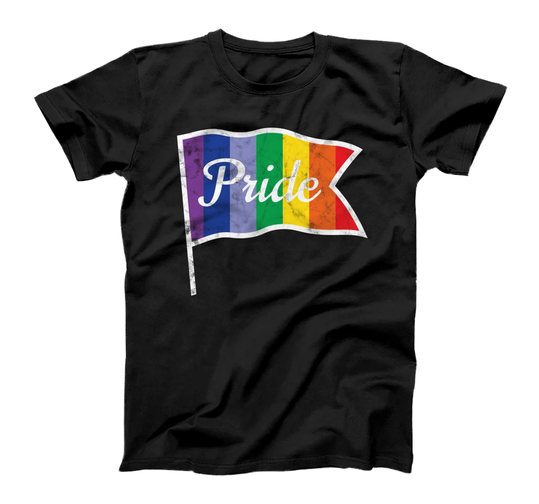 Personalized Retro Gay Pride Parade Flag LGBTQ Subtle Pride Flag T-Shirt