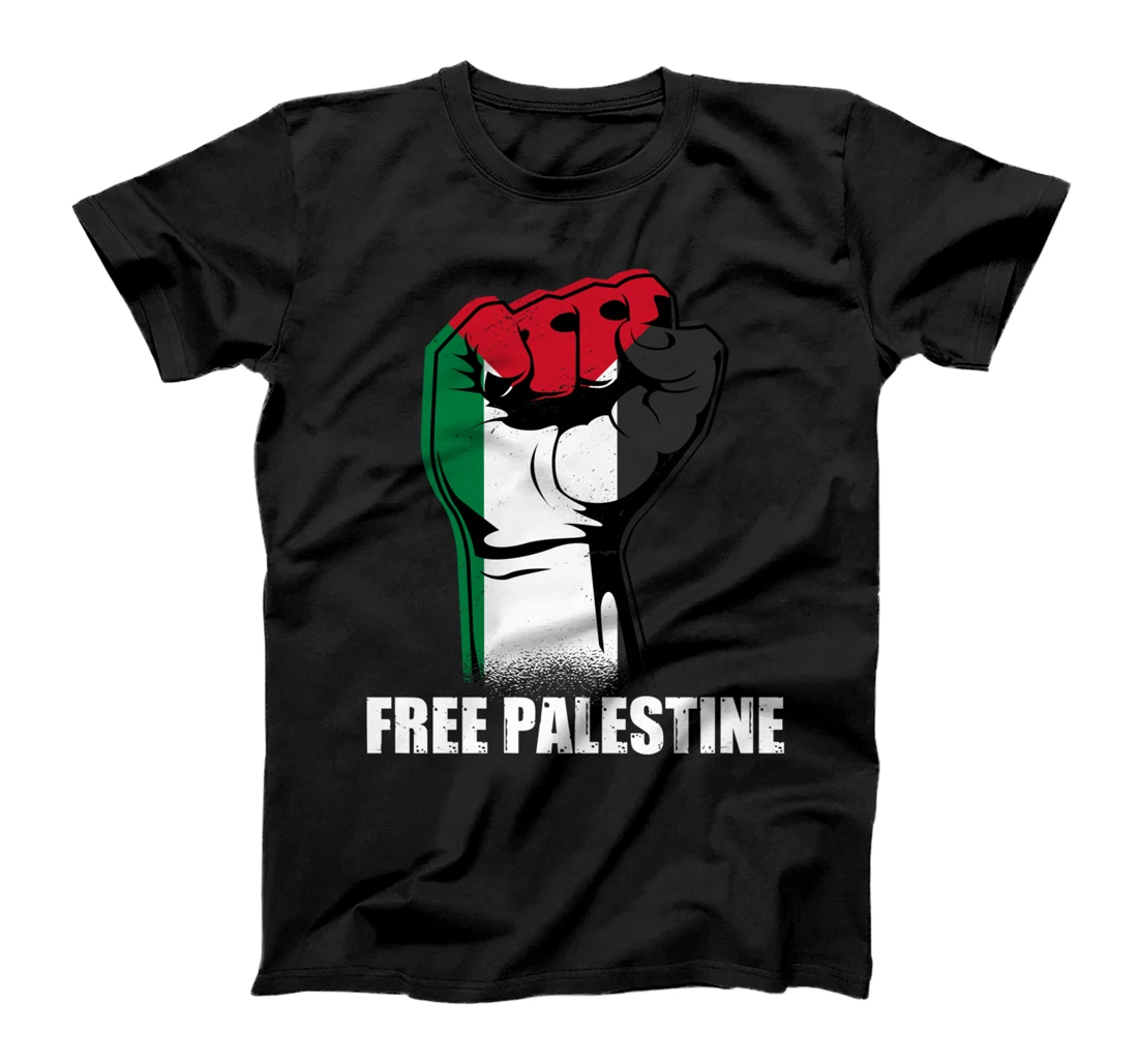 Free Palestine Gaza Palestinian Flag Stand With Falastin Tee T-Shirt