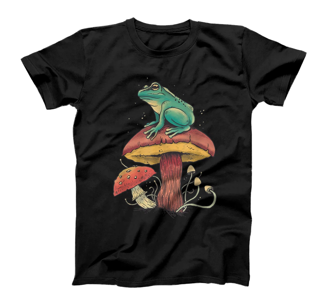 Goblincore Frog on a Mushroom T-Shirt, Kid T-Shirt and Women T-Shirt