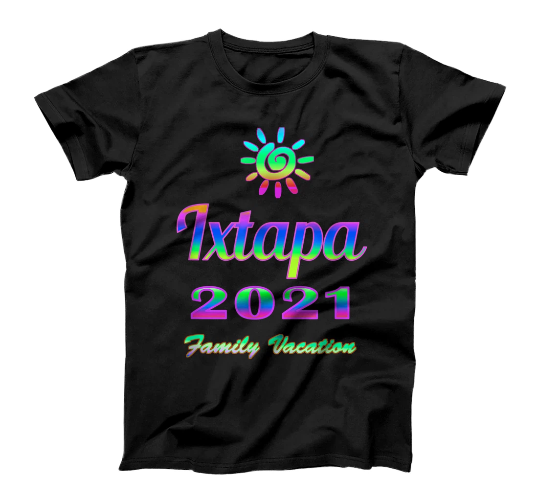 Ixtapa Family Vacation 2021 Spiral Sun Rainbow T-Shirt, Kid T-Shirt and Women T-Shirt