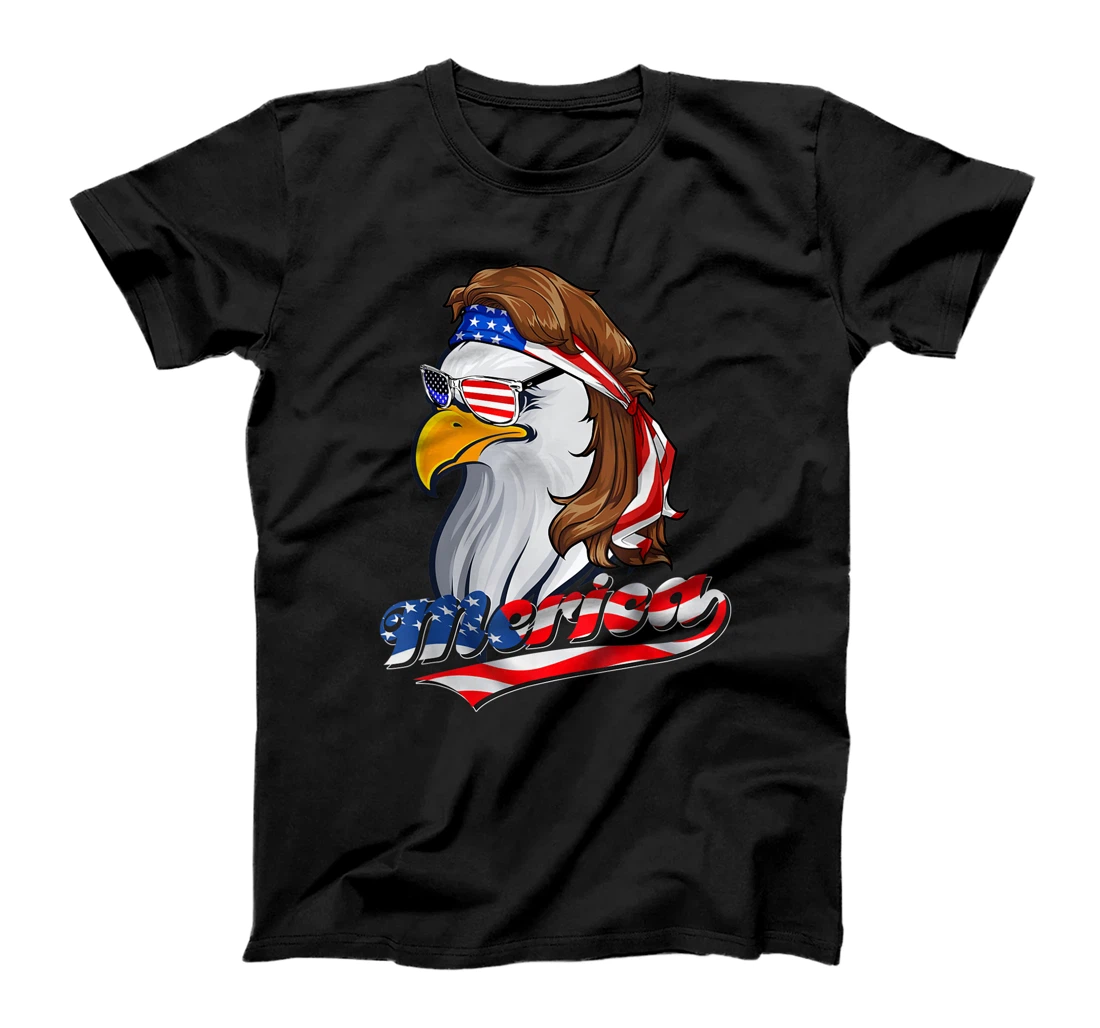 Egle 4th of July American Flag Sunglasses T-Shirt, Kid T-Shirt and Women T-Shirt