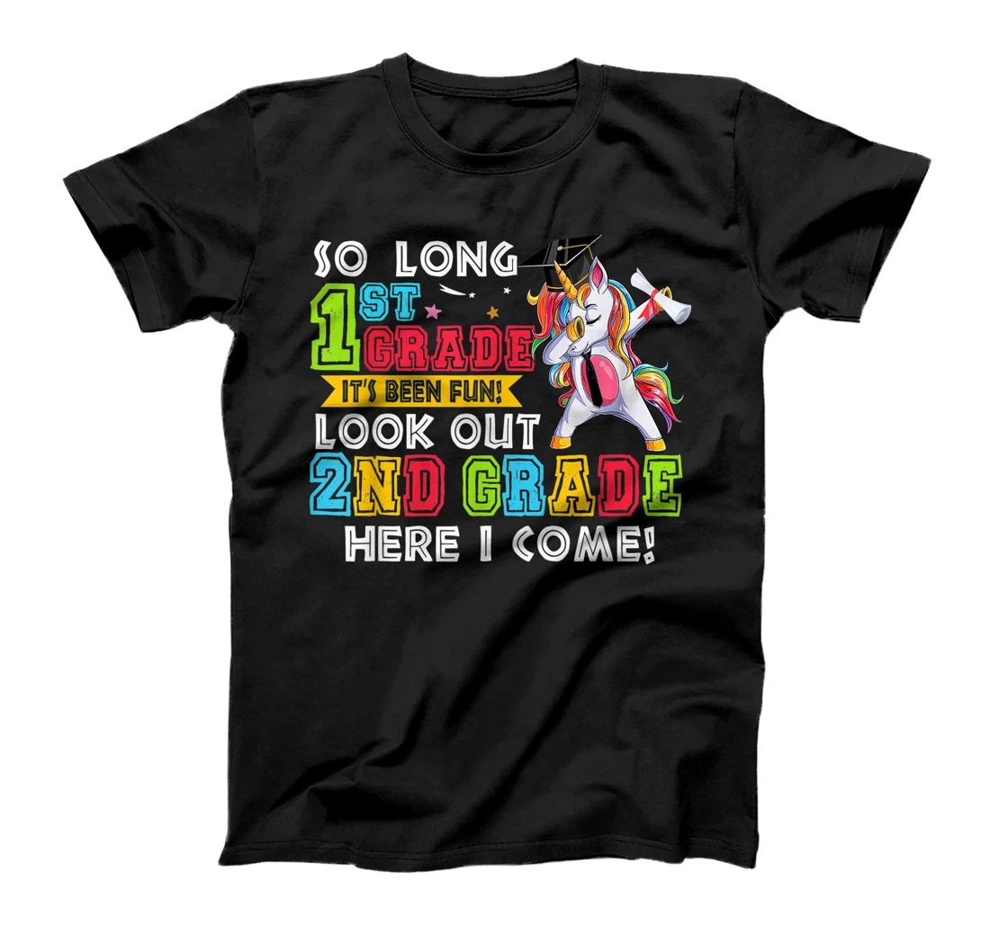 So Long 1st Grade It's Been Fun 2nd Grade Grad Unicorn T-Shirt, Kid T-Shirt and Women T-Shirt