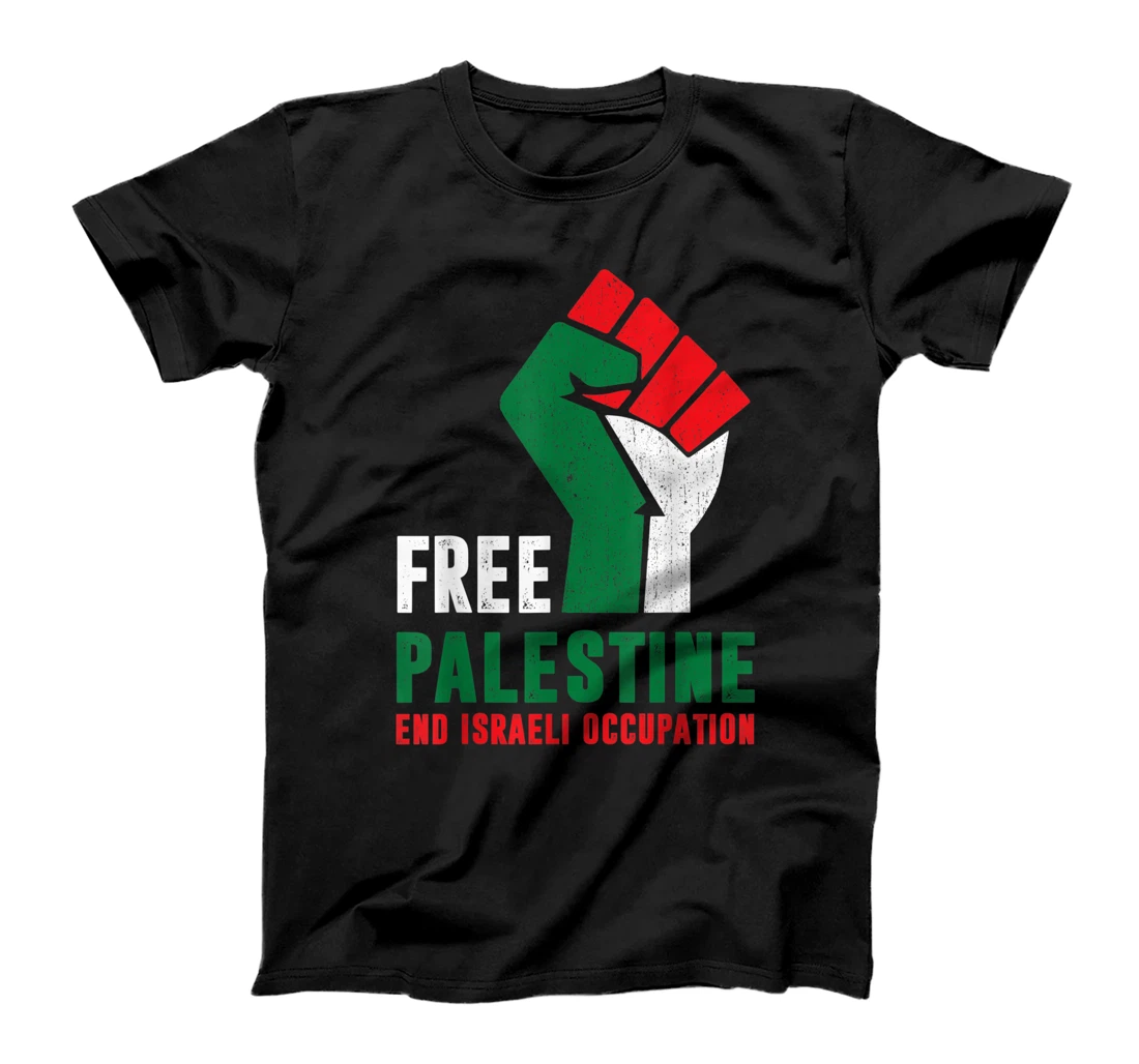 Free Palestine T-Shirt, Women T-Shirt Gaza Freedom End Israeli Occupation T-Shirt, Women T-Shirt