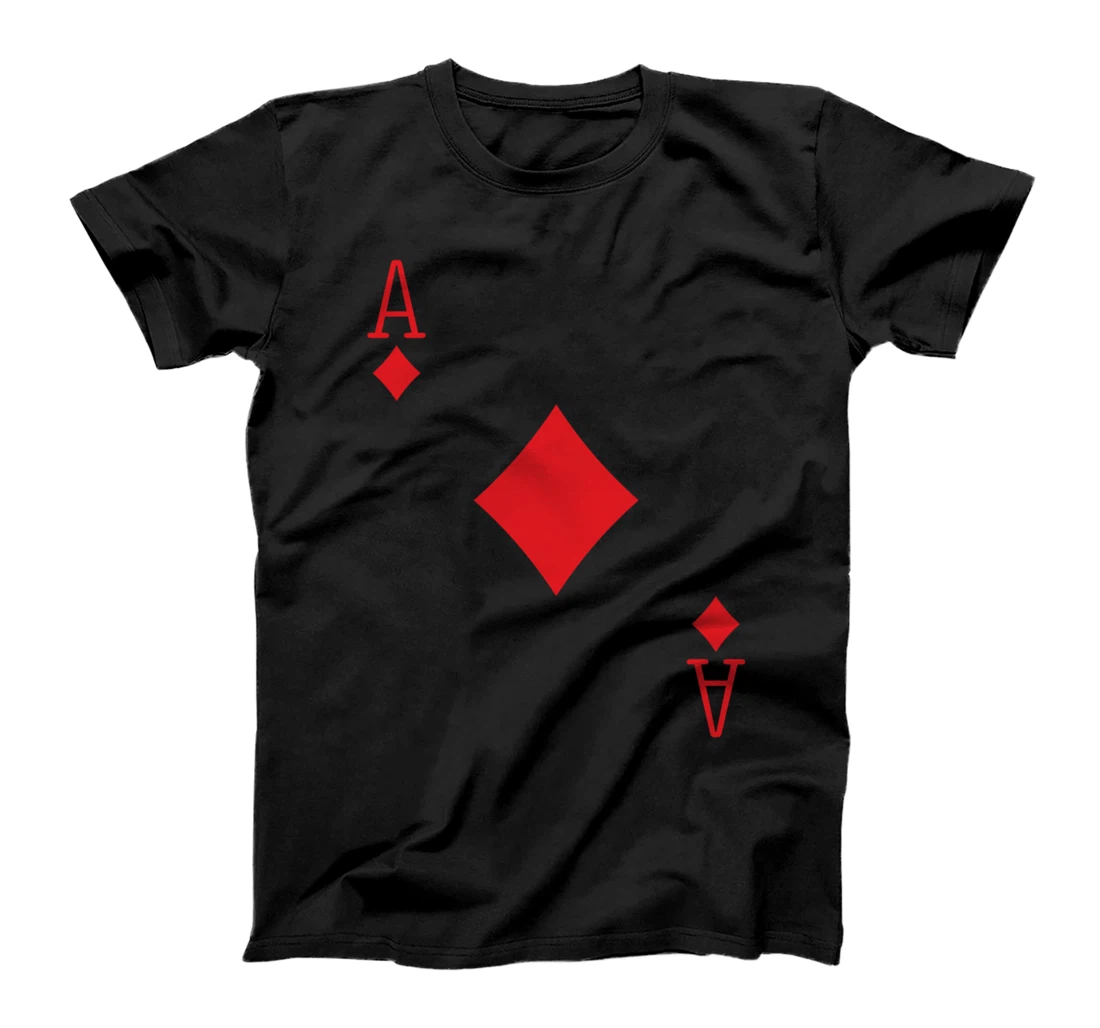 Ace Diamonds Poker Texas Hold em Deck Cards Playing Costume T-Shirt