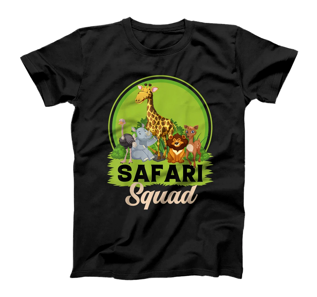 Personalized Safari Squad Zoo Animals T-Shirt, Kid T-Shirt and Women T-Shirt