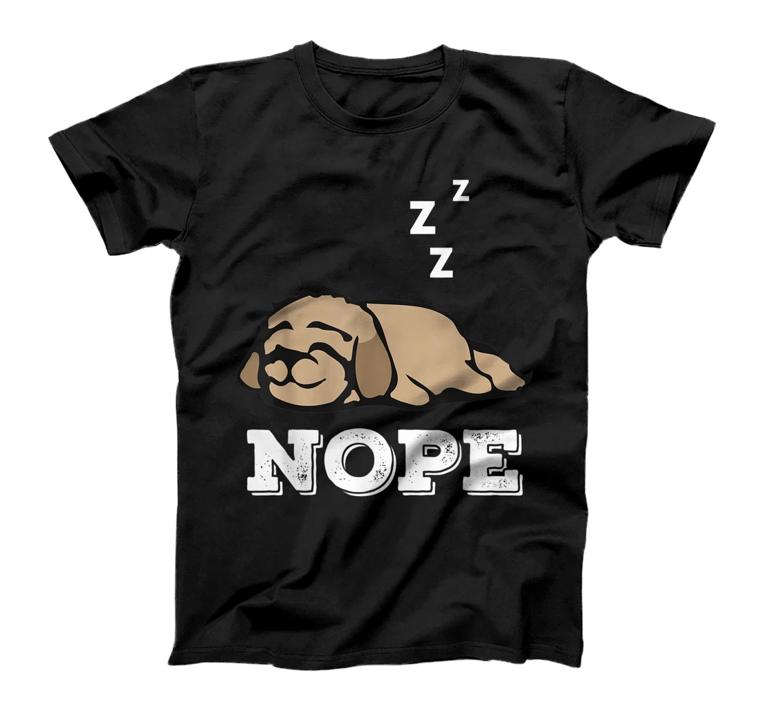 Personalized Funny Nope Lazy Maltipoo Dog T-Shirt, Women T-Shirt