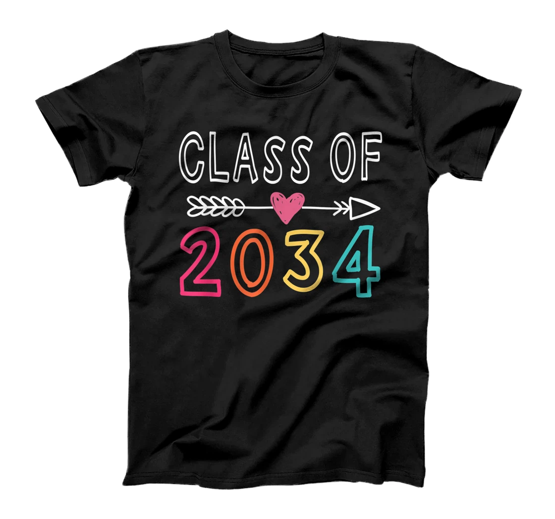 Personalized Class Of 2034 Pre K Graduate Preschool Graduation T-Shirt, Kid T-Shirt and Women T-Shirt