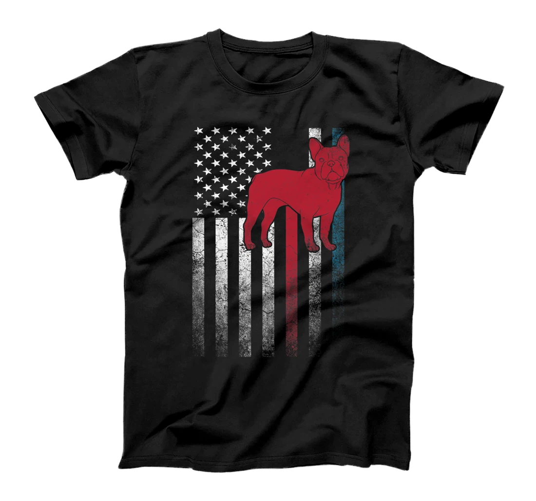 Dog French Bulldog 4th of July American Flag USA America Premium T-Shirt, Kid T-Shirt and Women T-Shirt