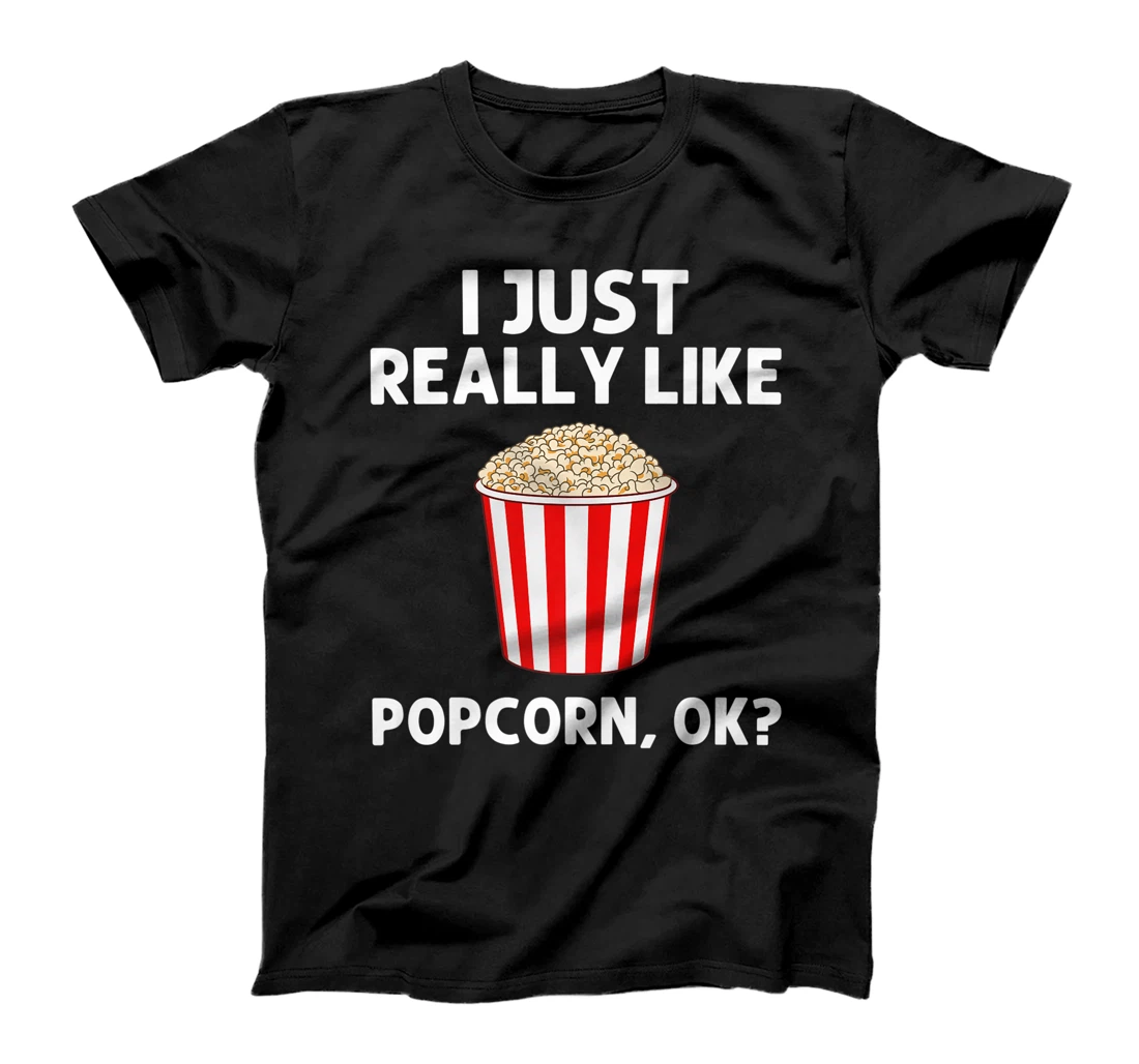 Funny Popcorn Gift For Men Women Corn Kernel Food Fun Snack Premium T-Shirt, Kid T-Shirt and Women T-Shirt