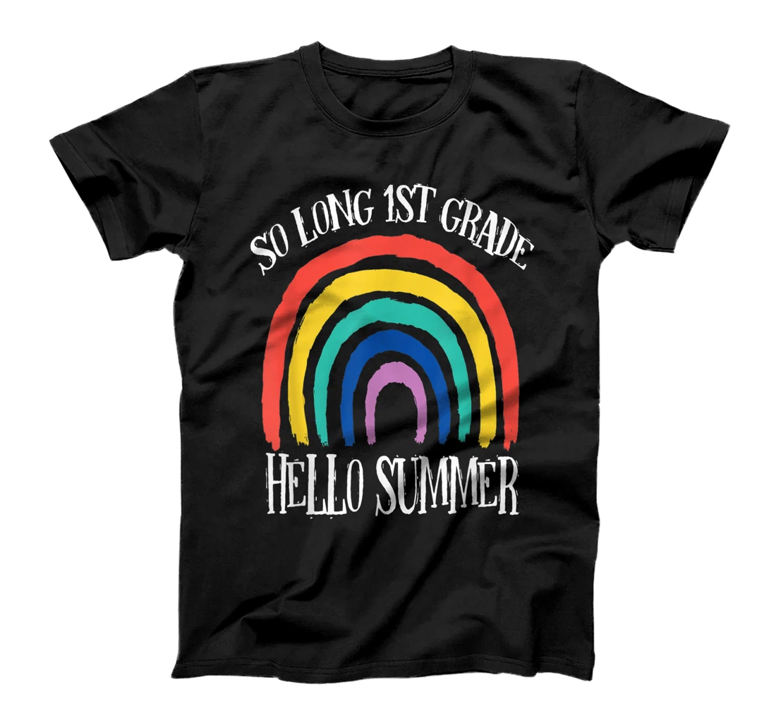 Personalized So Long First Grade Hello Summer Teacher Student Gifts T-Shirt, Kid T-Shirt and Women T-Shirt