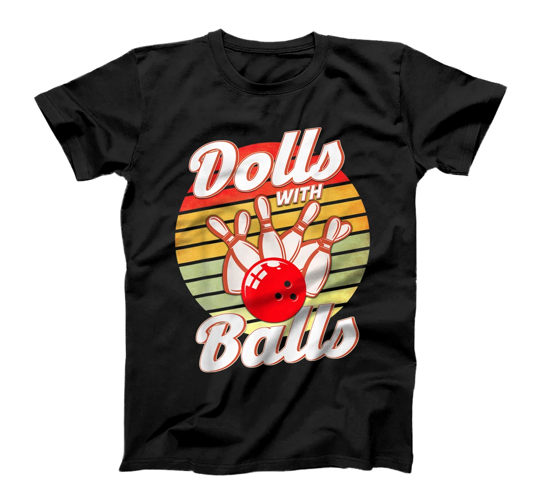Personalized Dolls With Balls Bowling T-Shirt, Women T-Shirt