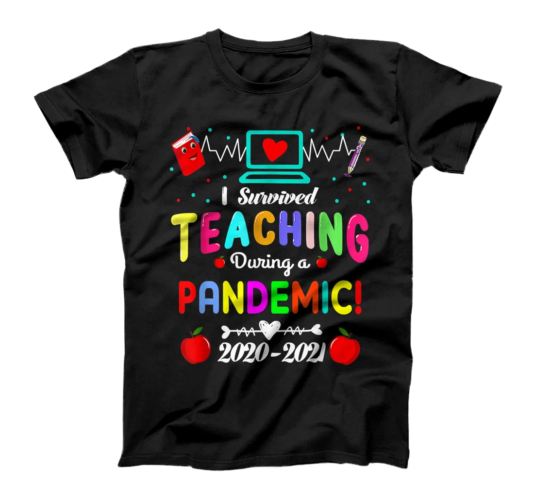 Personalized I Survived Teaching During A Pandemic 2021 Funny Gift Lovers T-Shirt, Kid T-Shirt and Women T-Shirt