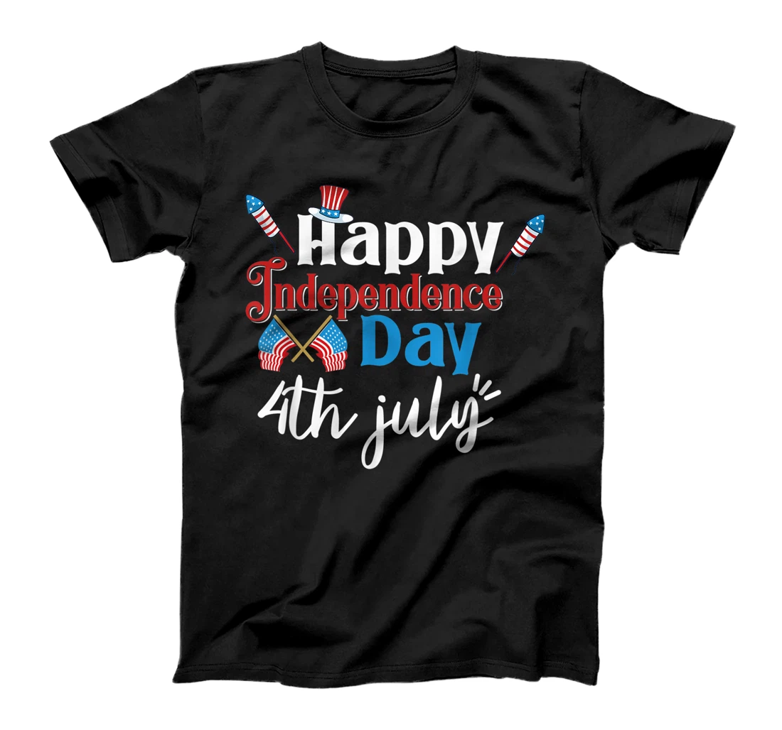 Happy Independence Day 4th July T-Shirt, Women T-Shirt