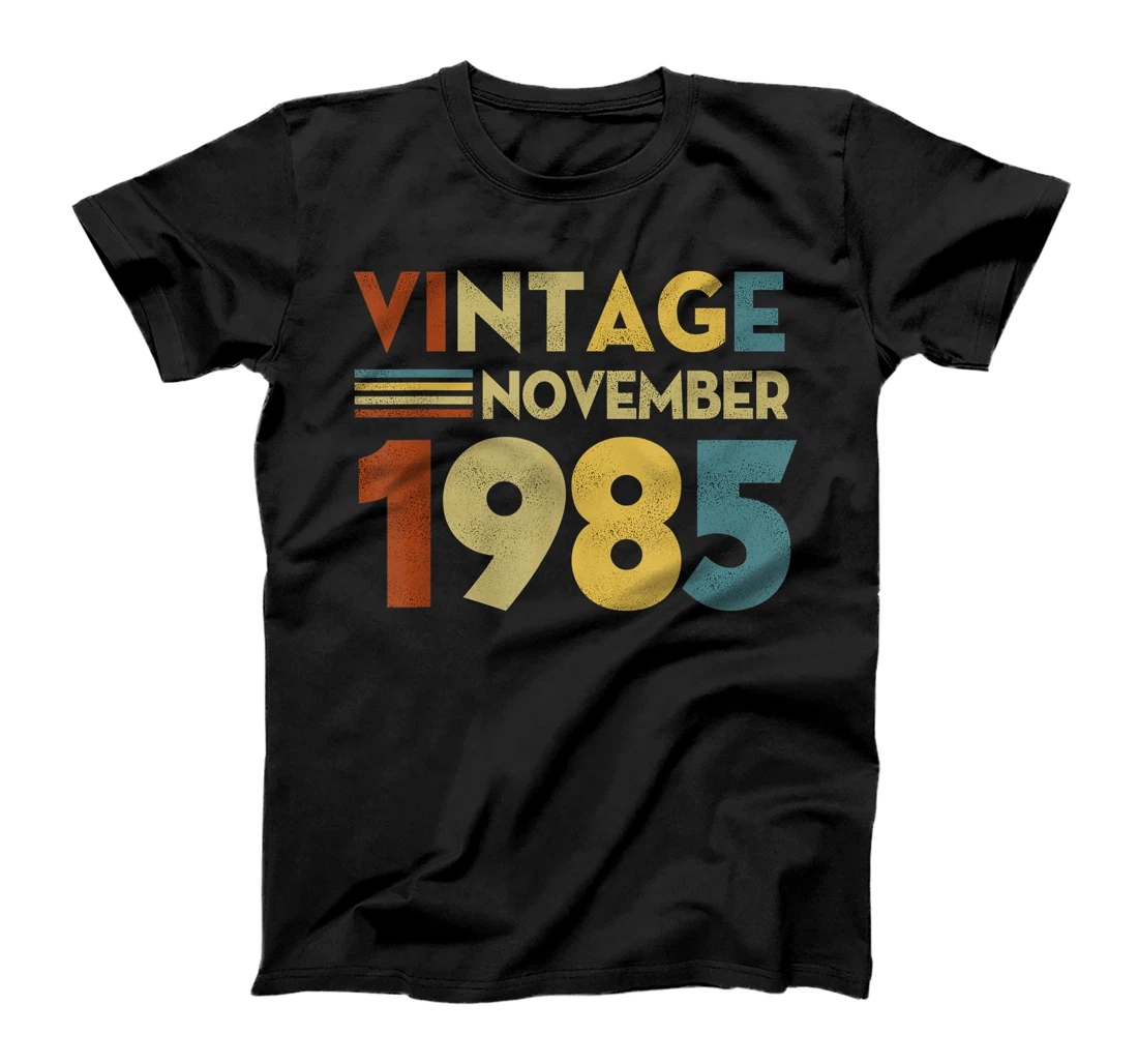 Vintage November 1985 36th B-day Retro Style Classic Design T-Shirt, Women T-Shirt