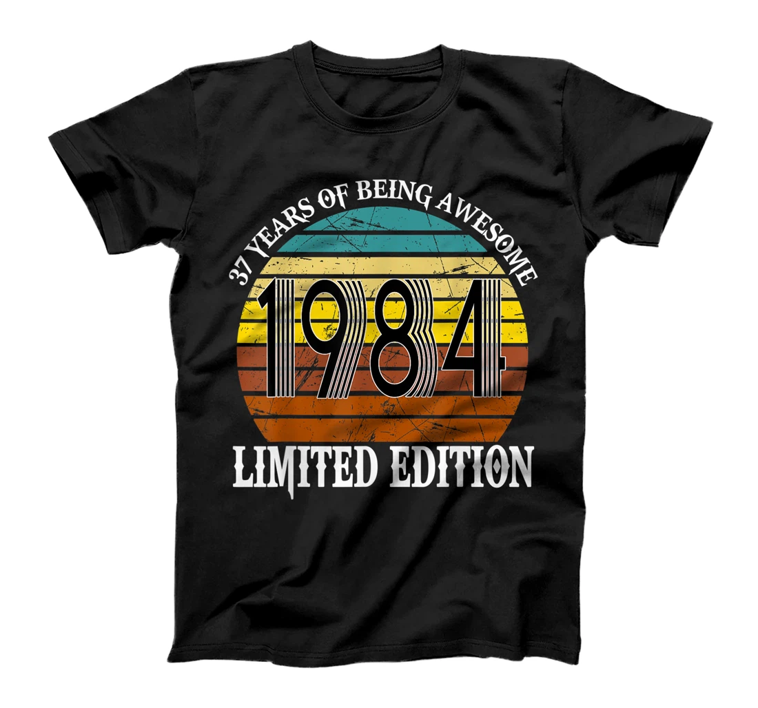 Classic Design 37 Years Old Vintage 1984 Limited Edition T-Shirt, Women T-Shirt