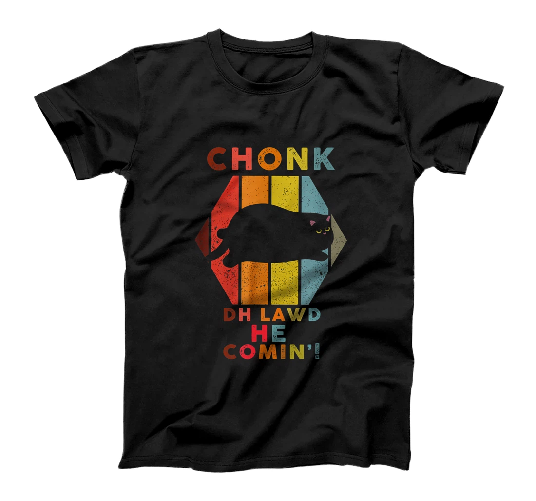 Personalized Chonk Cat Scale Meme Funny Retro Style Vintage Cats Memes T-Shirt, Women T-Shirt