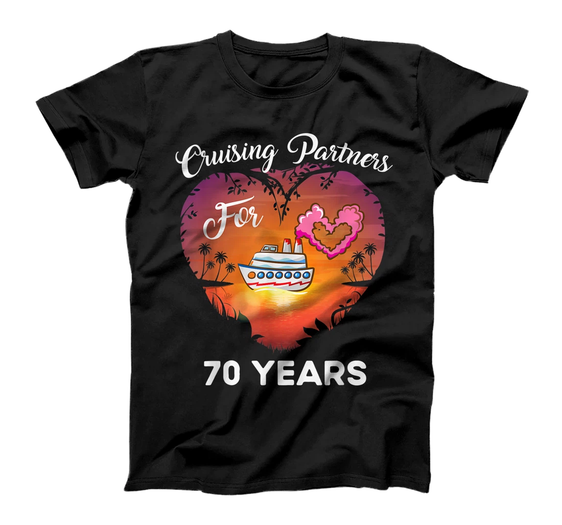 Personalized Husband wife cruising Cruising partners for 70 YEARS T-Shirt, Women T-Shirt