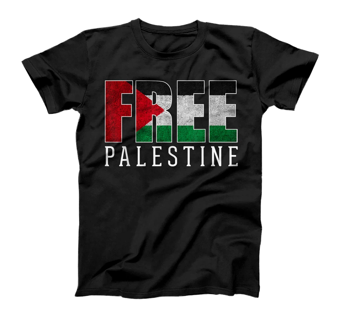 Personalized Free Palestine Gaza Palestinian Flag Stand With Falastin Tee T-Shirt, Kid T-Shirt and Women T-Shirt