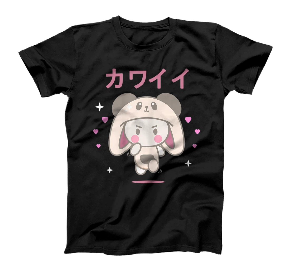 Personalized Womens Cute Panda Face Meme UwU Japanese Manga Waifu T-Shirt, Women T-Shirt