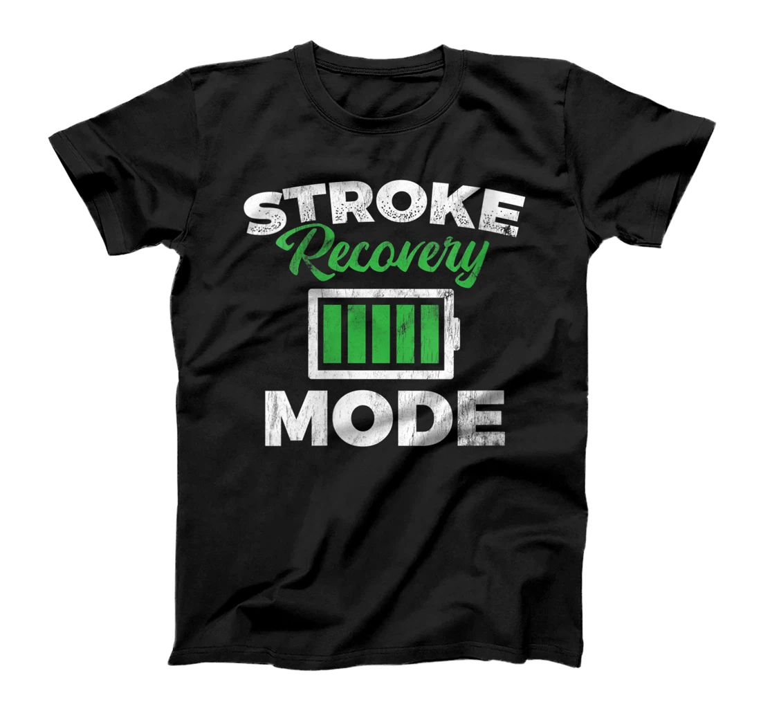 Personalized Womens Stroke Recovery Mode Stroke Awareness Stroke Survivor V-Neck T-Shirt, Women T-Shirt