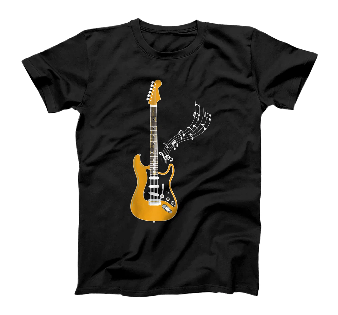 Guitar with notes / Guitar Player, Music Band, Rock, Country T-Shirt, Women T-Shirt