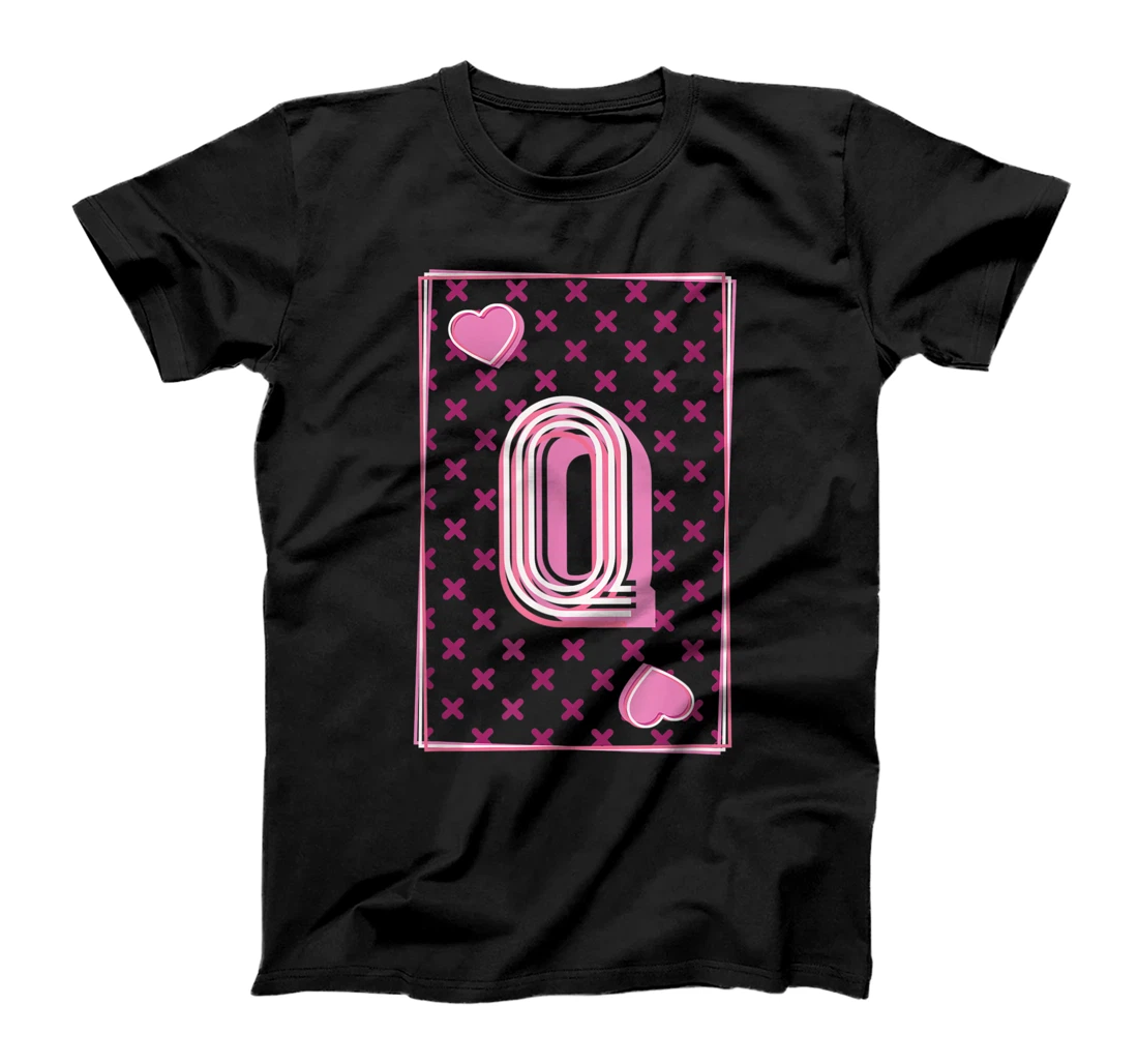 Playing Cards Retro Queen of Hearts T-Shirt, Women T-Shirt