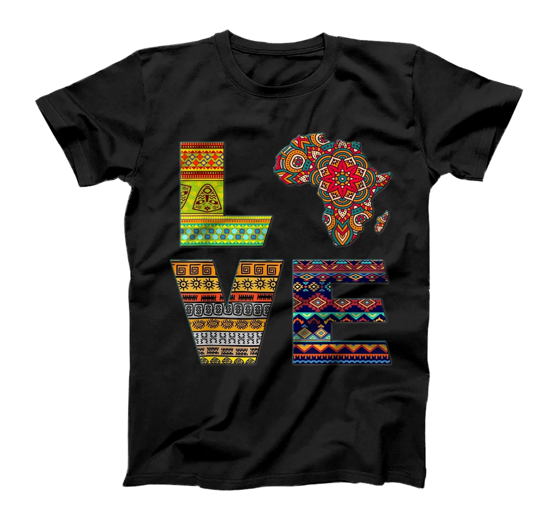 Love Africa African Kente T-Shirt, Kid T-Shirt and Women T-Shirt