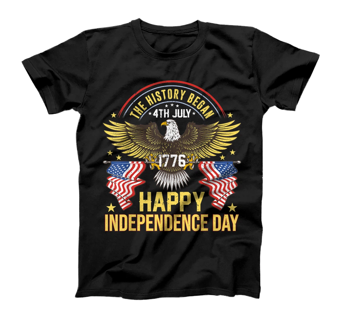 Independence Day God Bless America Eagle Patriot Design T-Shirt, Women T-Shirt