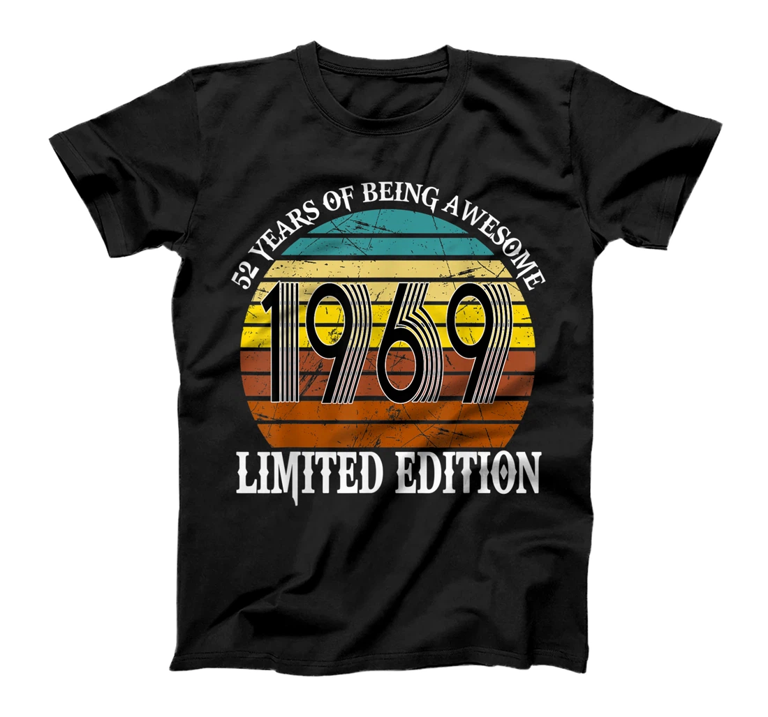 Vintage 1969 - 52 Years Of Being Awesome Limited Edition T-Shirt, Women T-Shirt