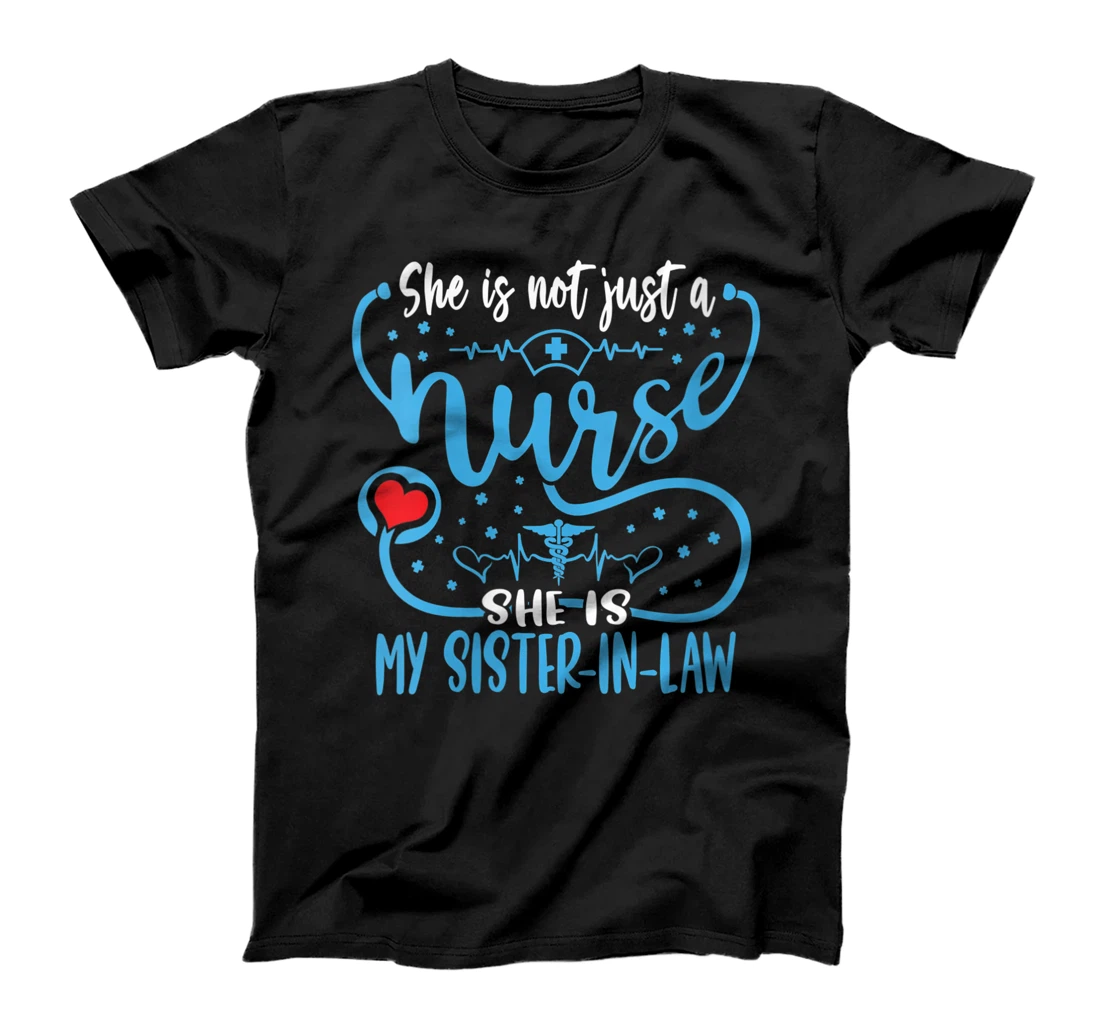 Womens My Sister-In-Law Is A Nurse Proud Nurse's Family CNA RN LPN V-Neck T-Shirt, Women T-Shirt