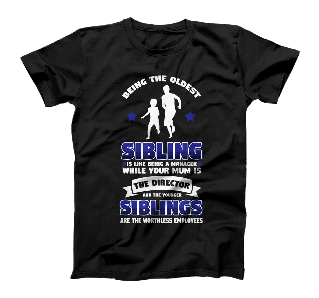 Personalized Youngest Middle Oldest Sibling Employee T-Shirt, Women T-Shirt