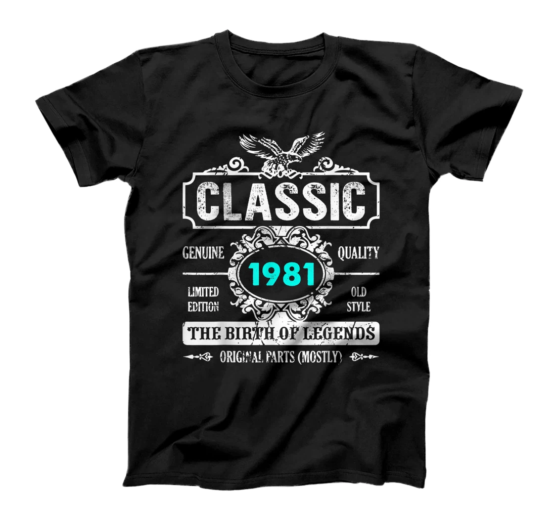 Personalized Graphic Vintage 1981 Limited Edition - The Birth Of Legends T-Shirt, Women T-Shirt