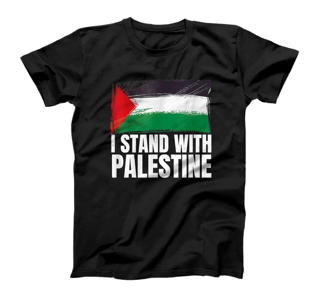 I Stand With Palestine Supporters Free Gaza Jerusalem Mosque T-Shirt, Women T-Shirt