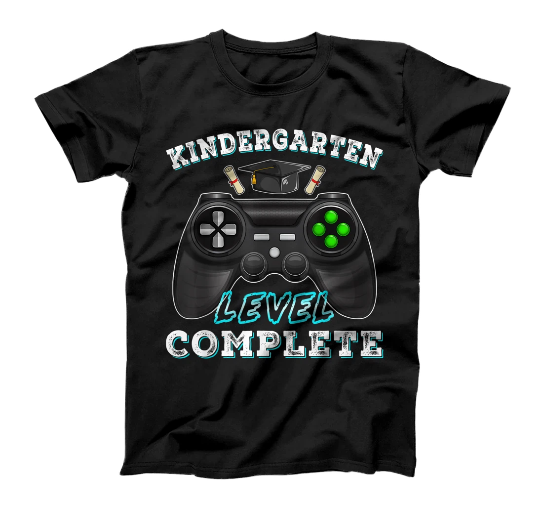 Personalized Kindergarten Level Complete Funny Gamer Graduation T-Shirt, Kid T-Shirt and Women T-Shirt