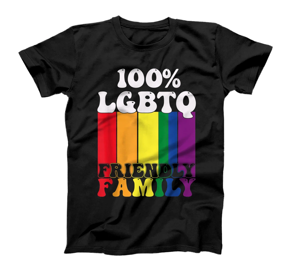 LGBTQ Friendly Family Gay Pride Month Rainbow T-Shirt, Women T-Shirt