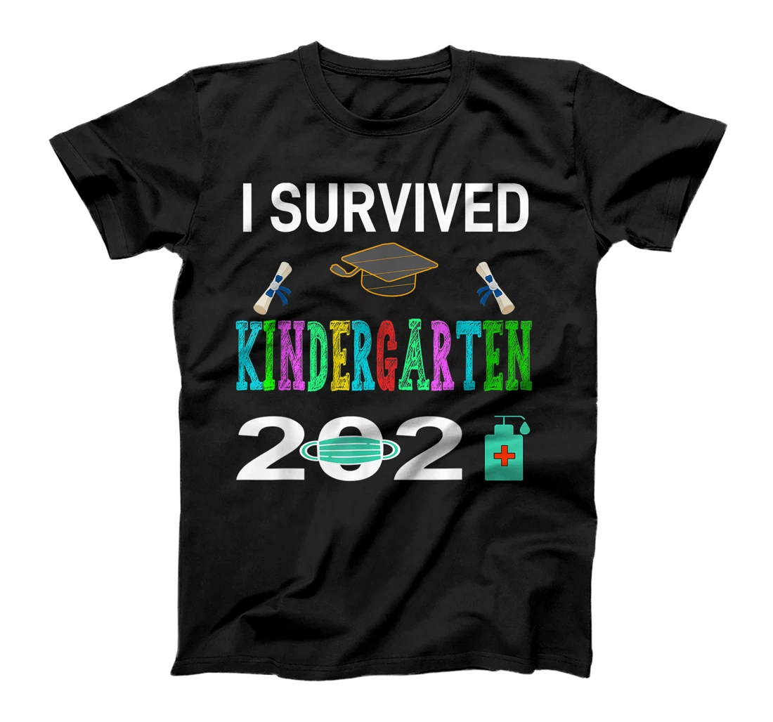 Personalized funny Graduation 2021 I Survived Kindergarten virtual T-Shirt, Kid T-Shirt and Women T-Shirt