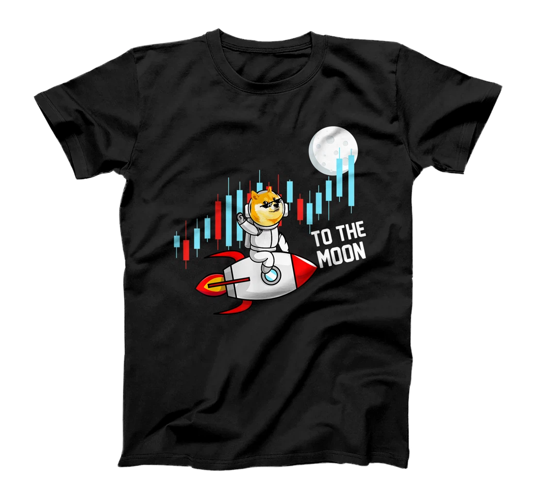 Personalized Dogecoin To The Moon Crypto Trader Investor T-Shirt, Kid T-Shirt and Women T-Shirt