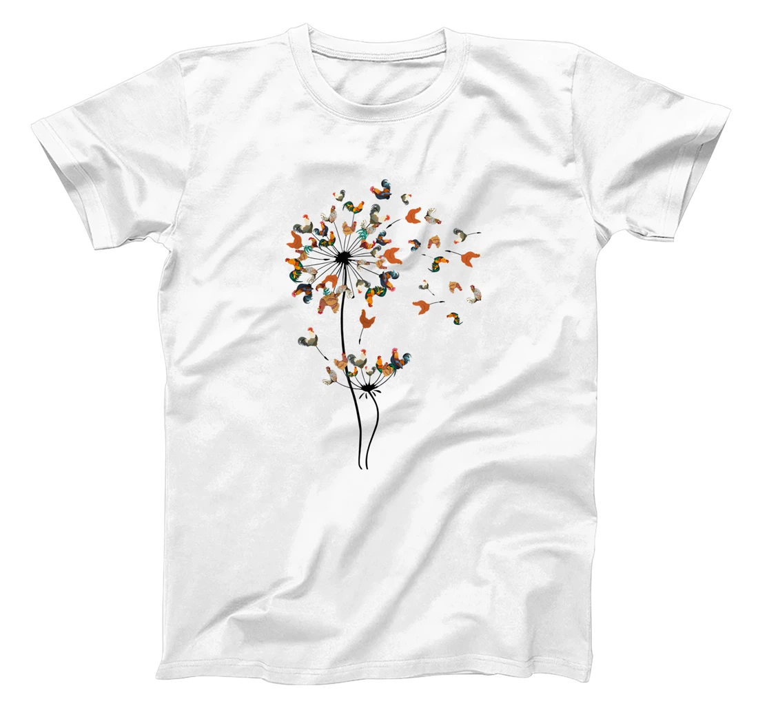 Dandelion Chicken Flower Floral Chickens Tree Chicken Lover T-Shirt, Kid T-Shirt and Women T-Shirt