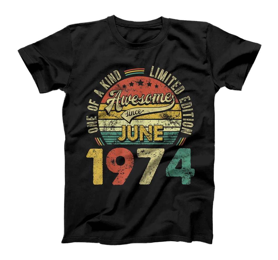 Awesome Since June 1974 47th Bday Decorations 47 Years Old T-Shirt, Women T-Shirt