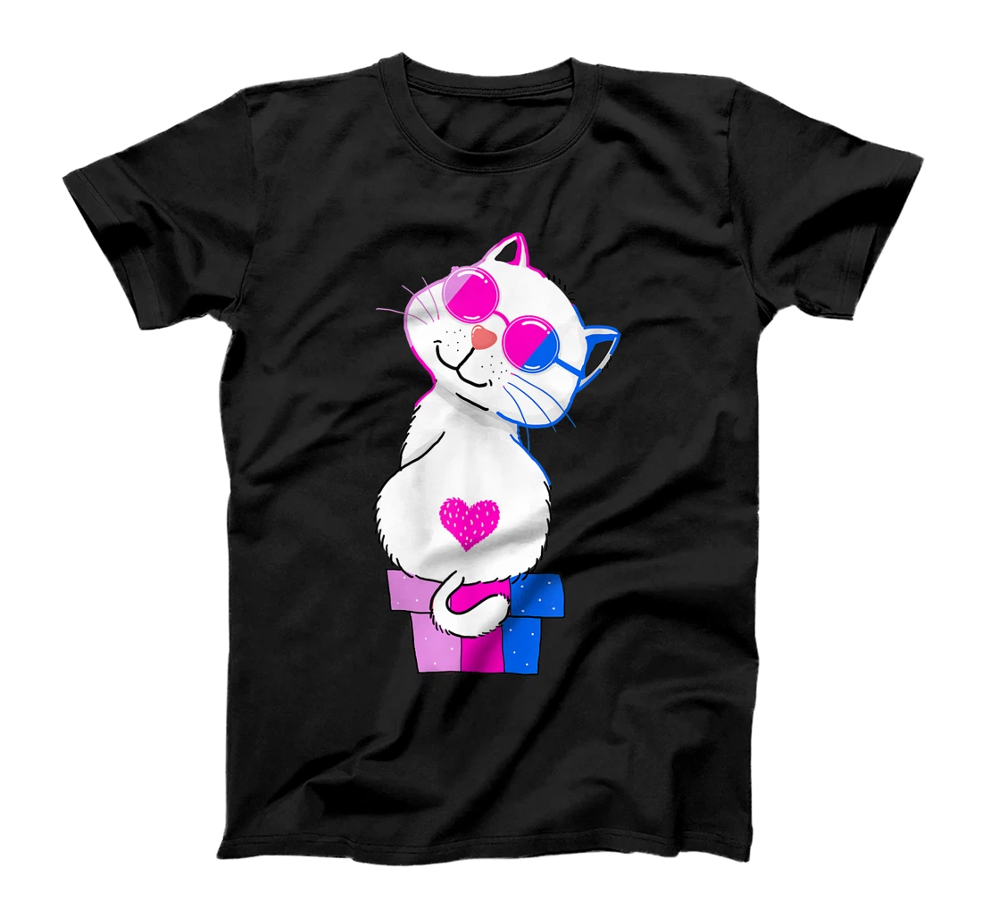 Bisexual Flag Cat Animal Bi Pride Bisexuality Queer Bisexual T-Shirt, Women T-Shirt