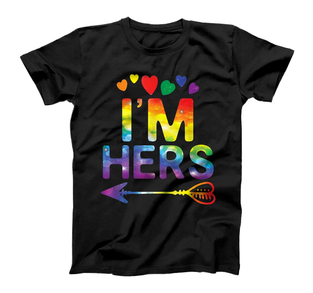 Lesbian Couple Funny I'm Hers Matching LGBT Pride T-Shirt, Women T-Shirt