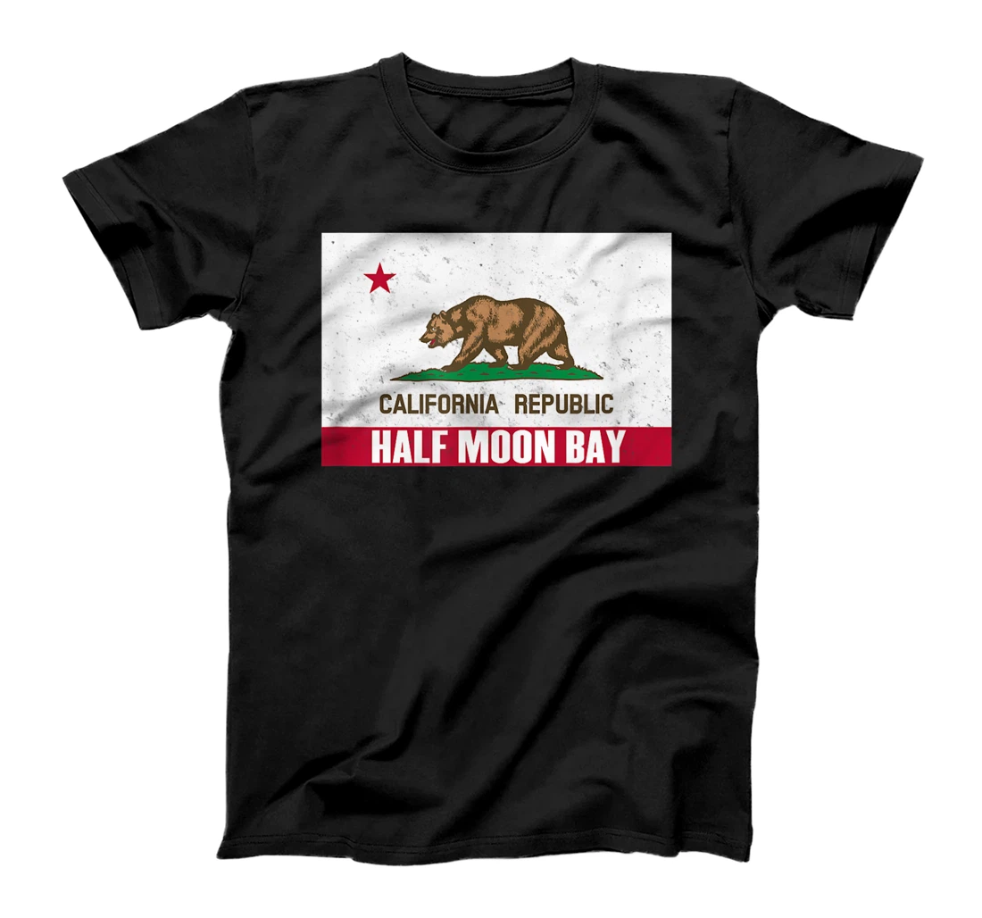 Half Moon Bay, California - distressed flag T-Shirt, Kid T-Shirt and Women T-Shirt