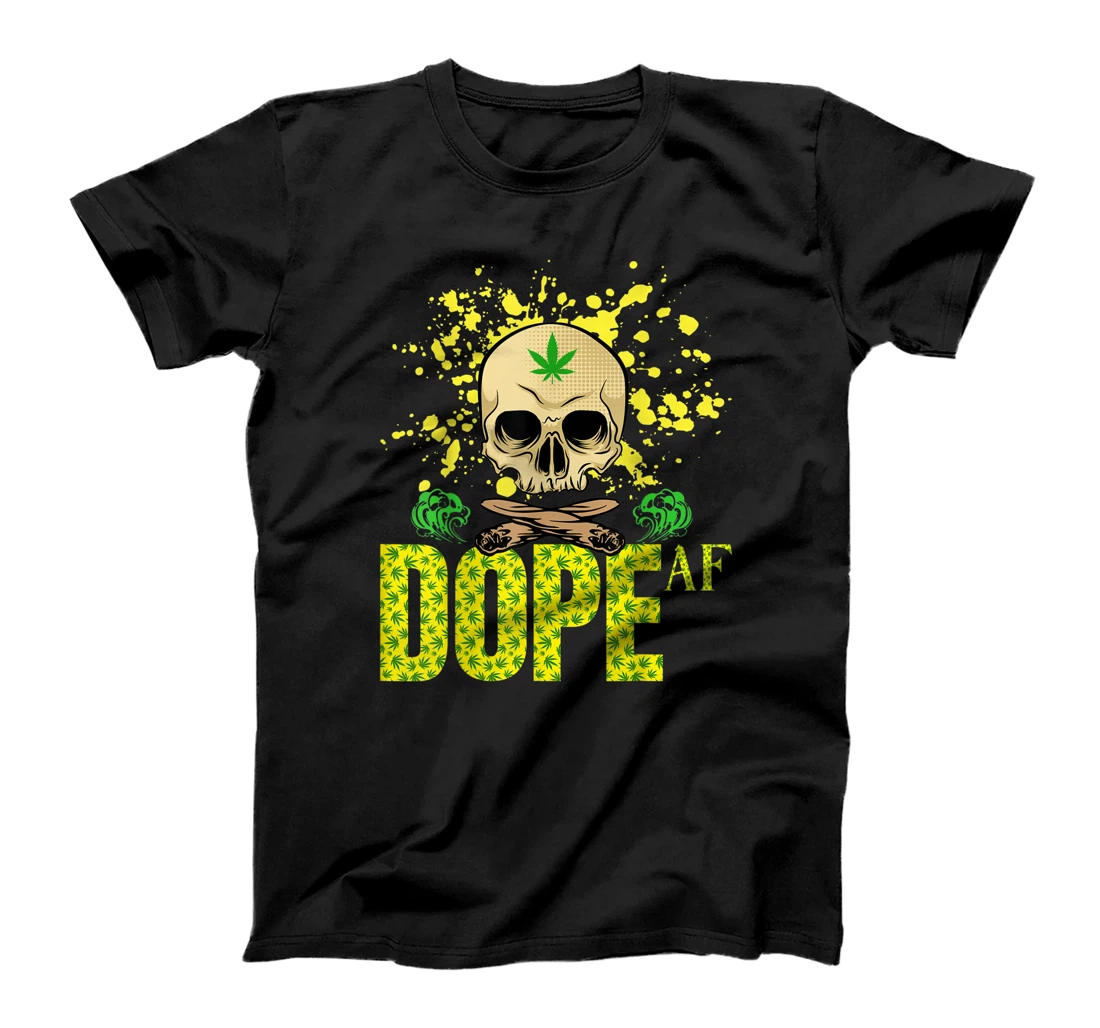 Dope AF Weed Lovers Smokers Funny Marijuana Leaf Men Women T-Shirt, Women T-Shirt