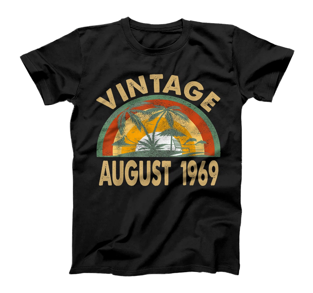 Personalized Vintage August 1969 The Birh Of Legend 52 Years Old Outfits T-Shirt, Kid T-Shirt and Women T-Shirt