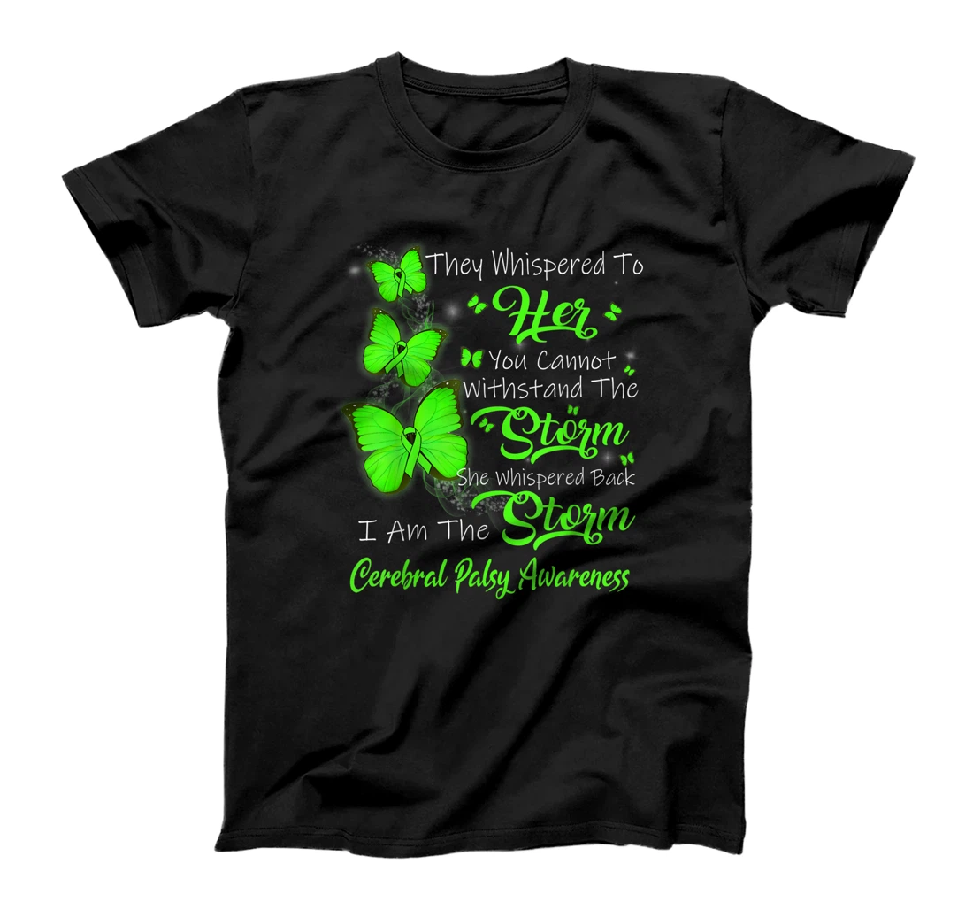Personalized I Am The Storm Cerebral Palsy Awareness T-Shirt, Women T-Shirt