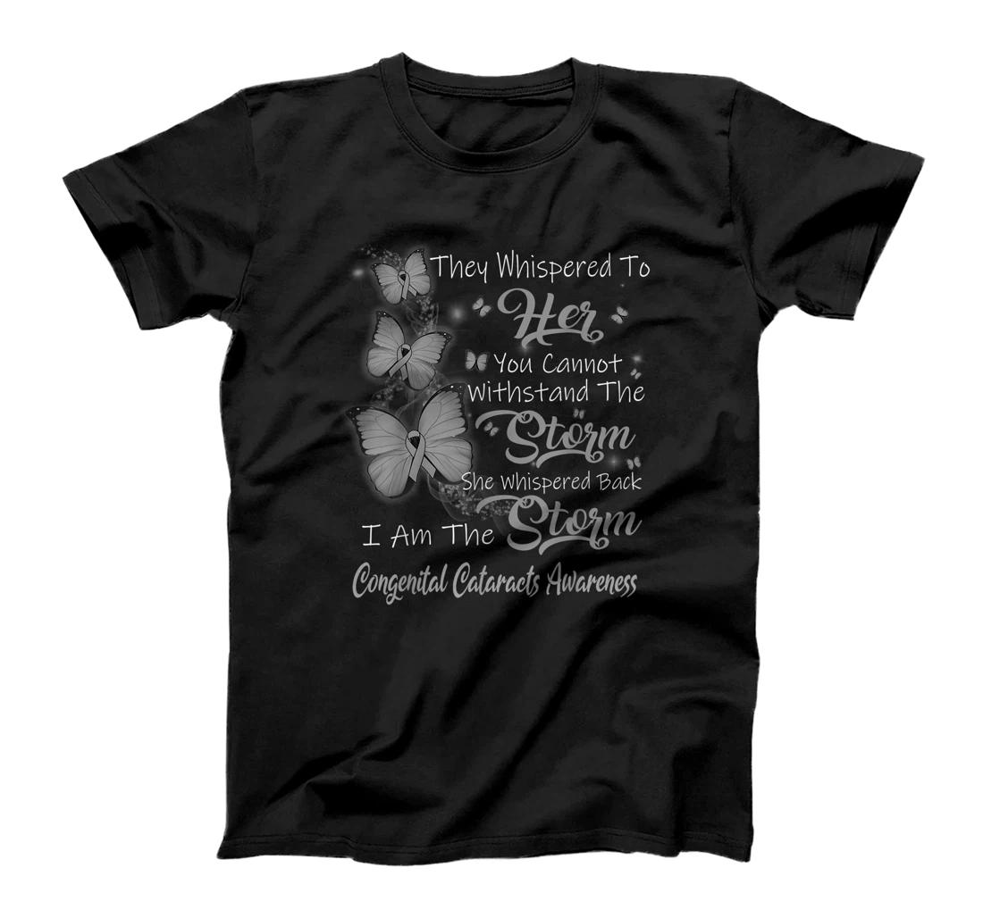 Personalized I Am The Storm Congenital Cataracts Awareness T-Shirt, Women T-Shirt