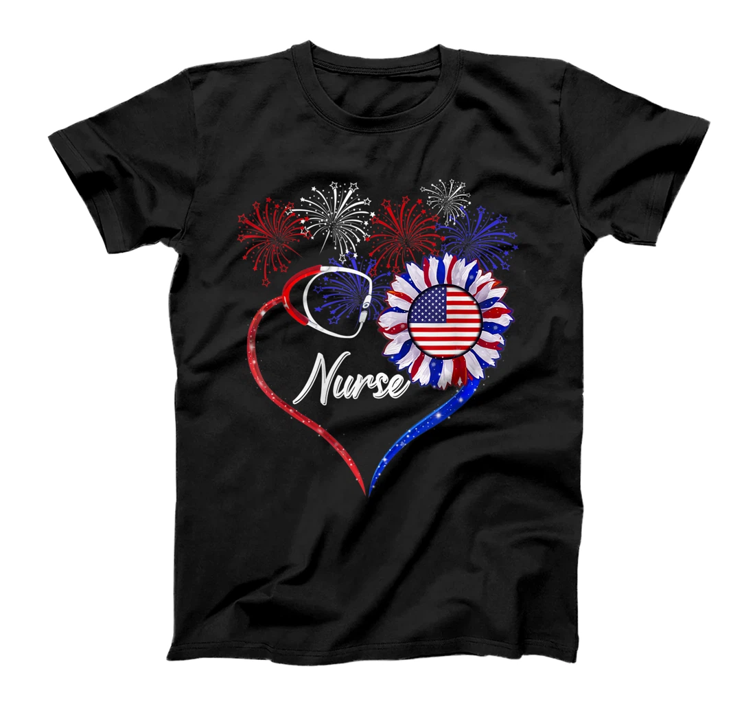 Personalized Nurse Patriotic T-Shirt, Women T-Shirt For The 4th Of July For Men Women T-Shirt, Women T-Shirt