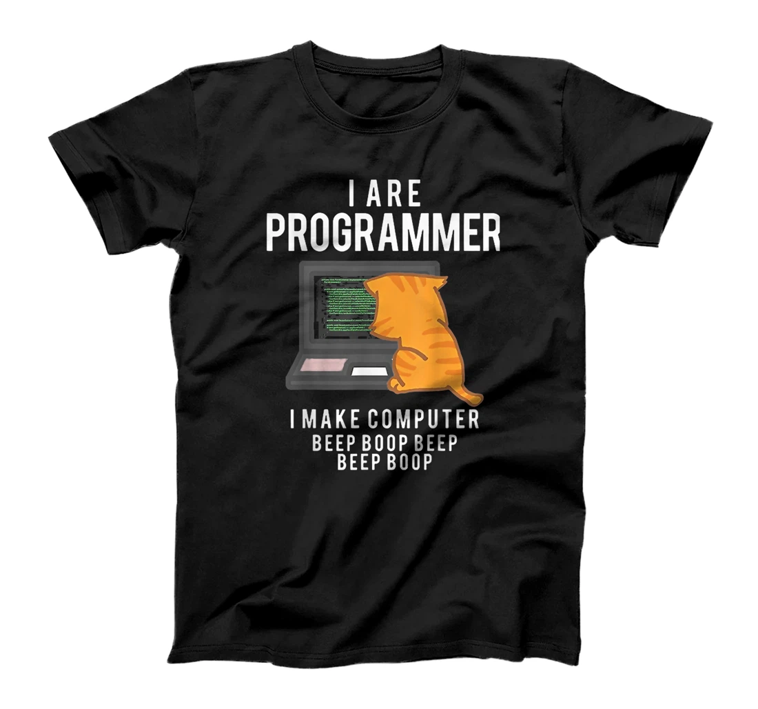 Personalized Cat I Are Programmer I Make Computer T-Shirt, Women T-Shirt